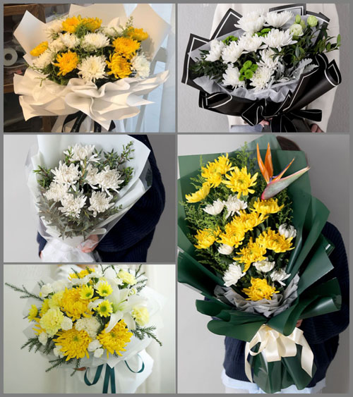上海奉贤区庄行镇东风村白事花束代送